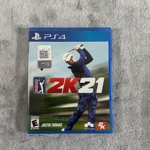 PGA Tour 2K21 Sony PlayStation 4 PS4 Golf Game Justin Thomas. Tested. Working.